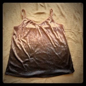 Light weight velvet tank size L large -Maurices